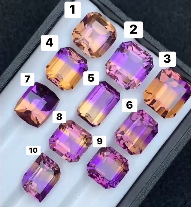 玻利維亞・頂色收藏級紫黃晶