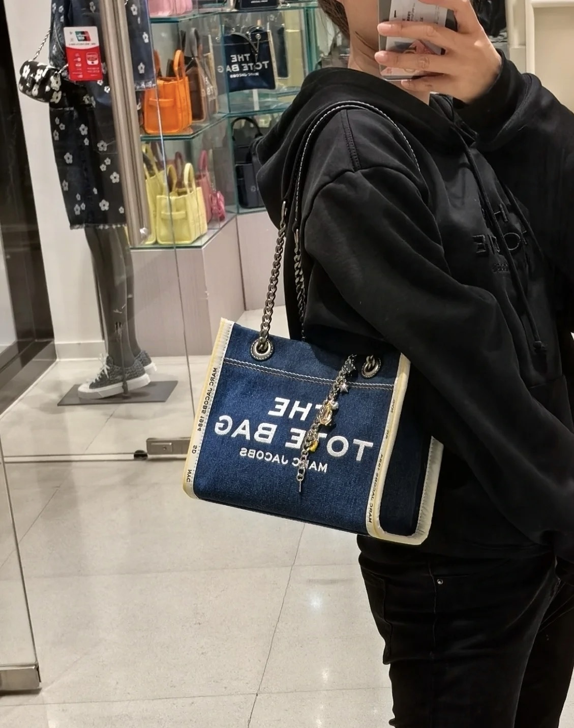 【預訂】G072098 Marc Jacobs THE DENIMCHAIN 牛仔布鏈條包