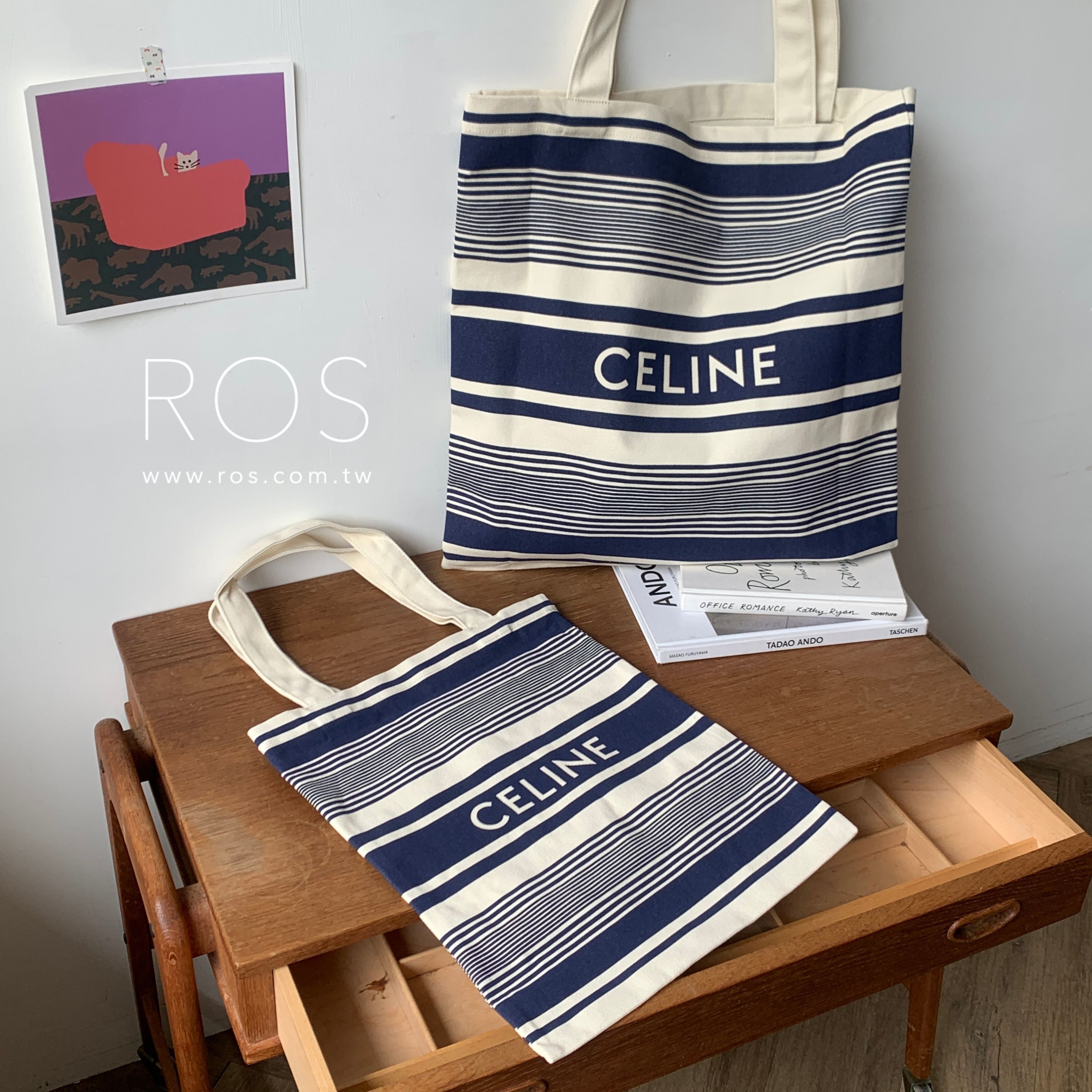 Celine 2025 夏日度假限定帆布袋(2size)