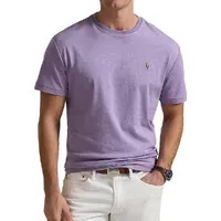 [S] PRL PURPLE HTR SOFT COTTON SHORT SLEEVE T-SHIRT, 710746817099-PURPLE HTR (SRL205)