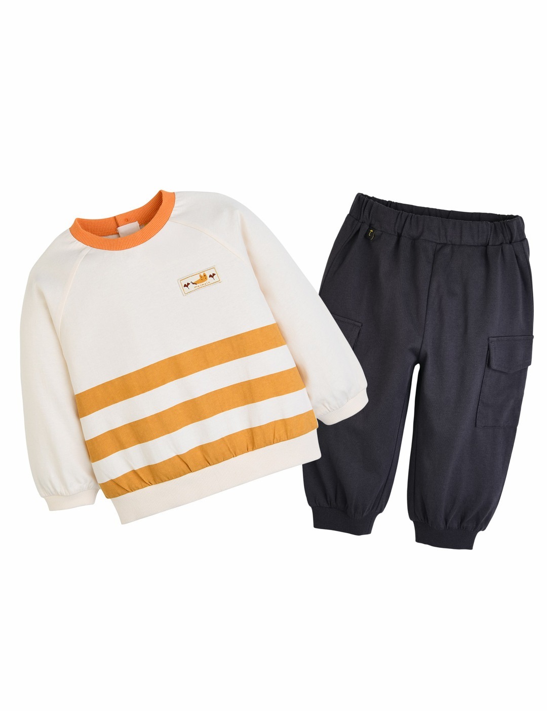 Moimoln☘︎25秋 休閒條紋套裝(黃色)