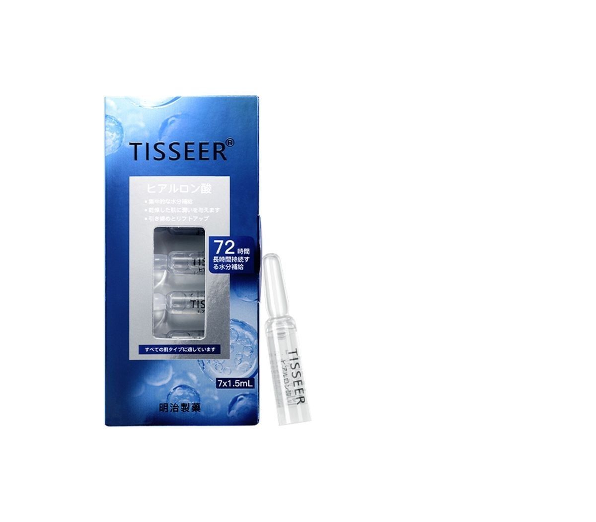 明治製藥 - TISSEER 六倍玻尿酸提升安瓶 玻尿酸美容液 (7x1.5mL) (平行進口)