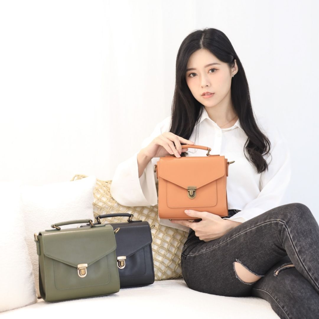 伊莎貝爾法式小方包(真皮女包/真皮小方包/多夾層)