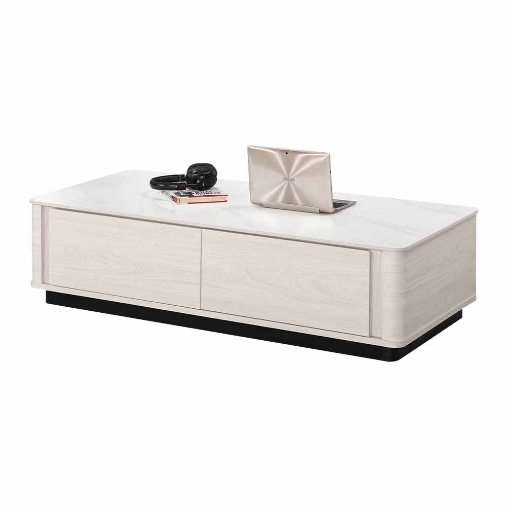 奧菲4尺四抽岩板大茶几