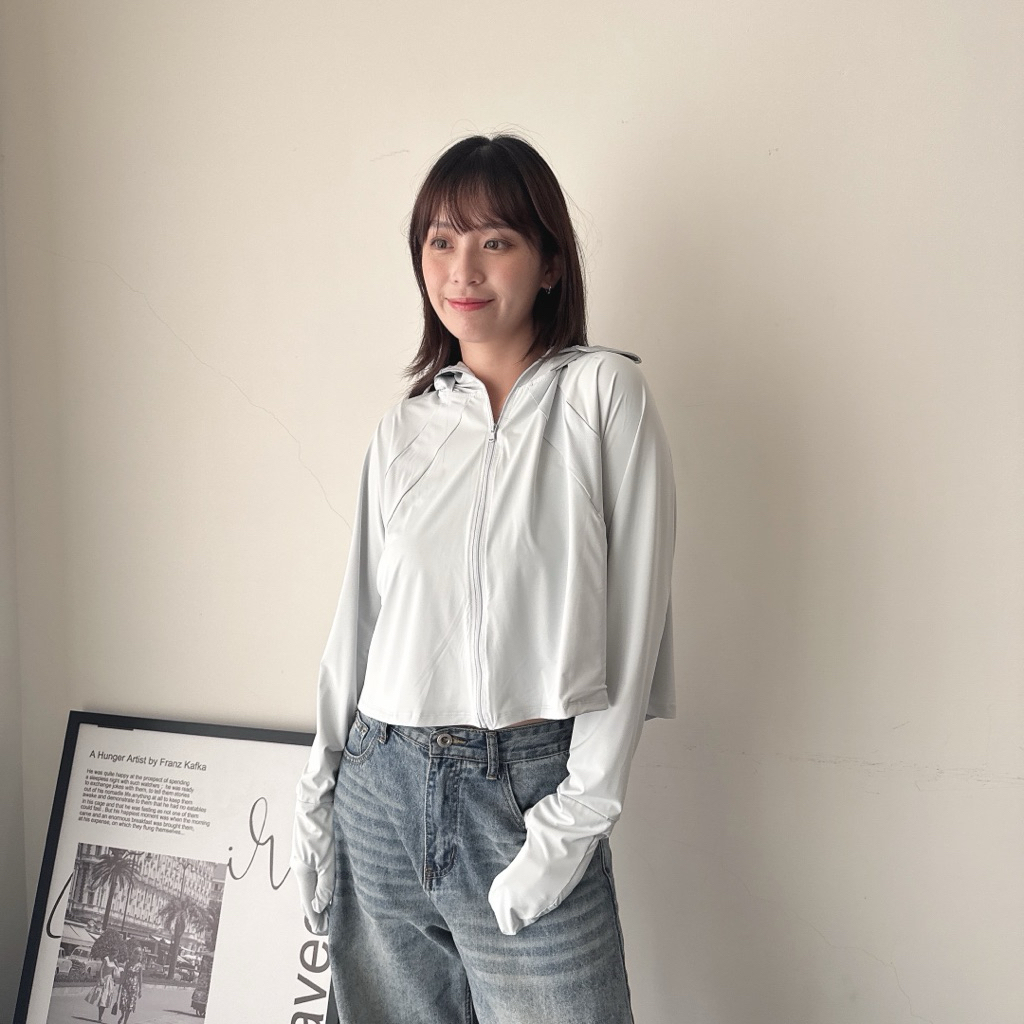 （現貨）LJ004 二代沁涼防曬外套🫧冰絲護手手套 可拆卸帽簷