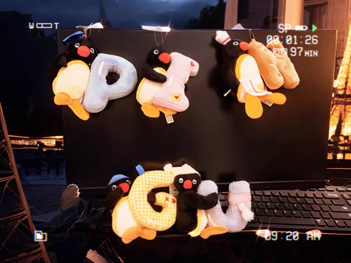 KTQ STORE ‧ 山莫 x Pingu 字母系列吊飾