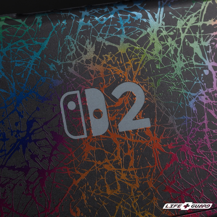 LIFE+GUARD Nintendo Switch 2 遊戲主機專用潑墨系列貼膜產品圖