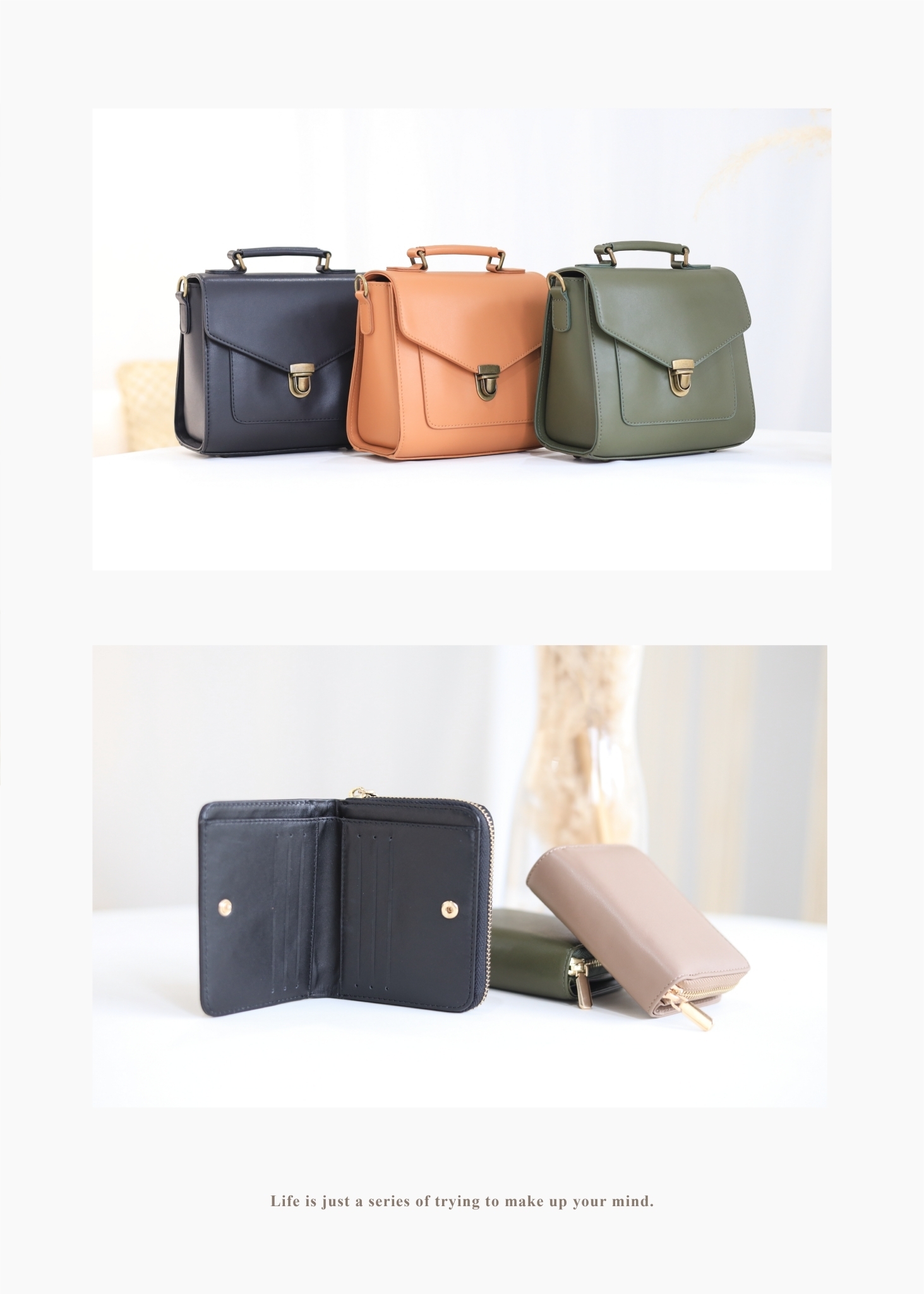 三色任選,不管選哪色,都不會出錯的經典耐看