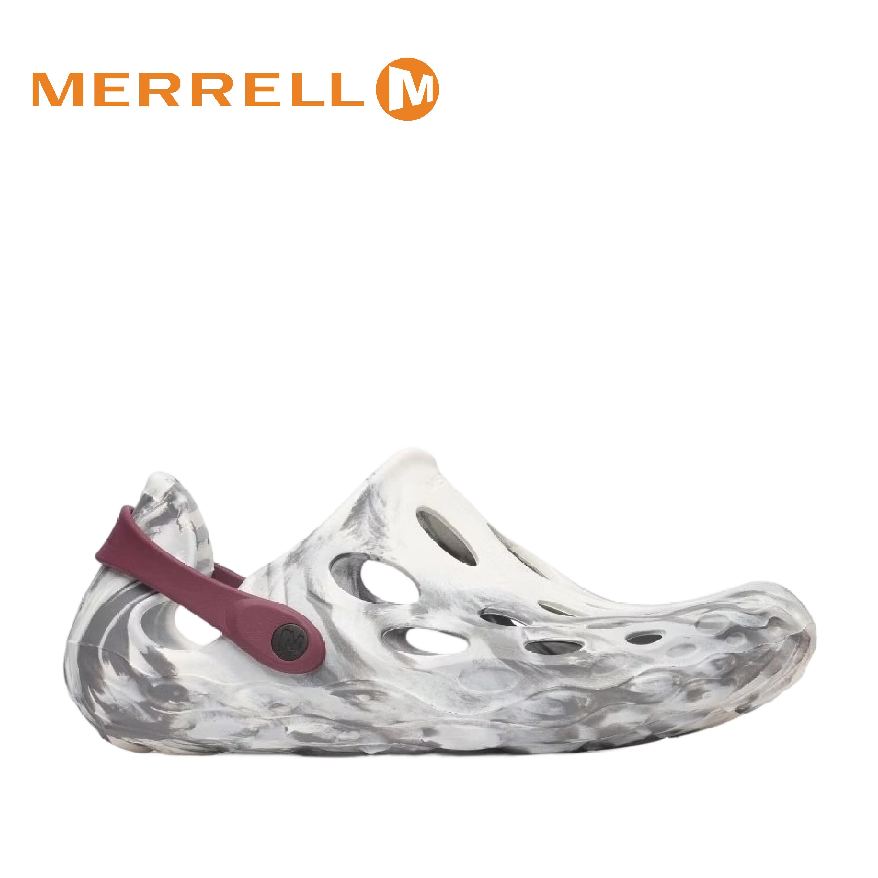 MERRELL 美國 HYDRO MOC 風格潮流 水陸兩棲洞洞鞋 女款(渲染灰色) 30ML008622