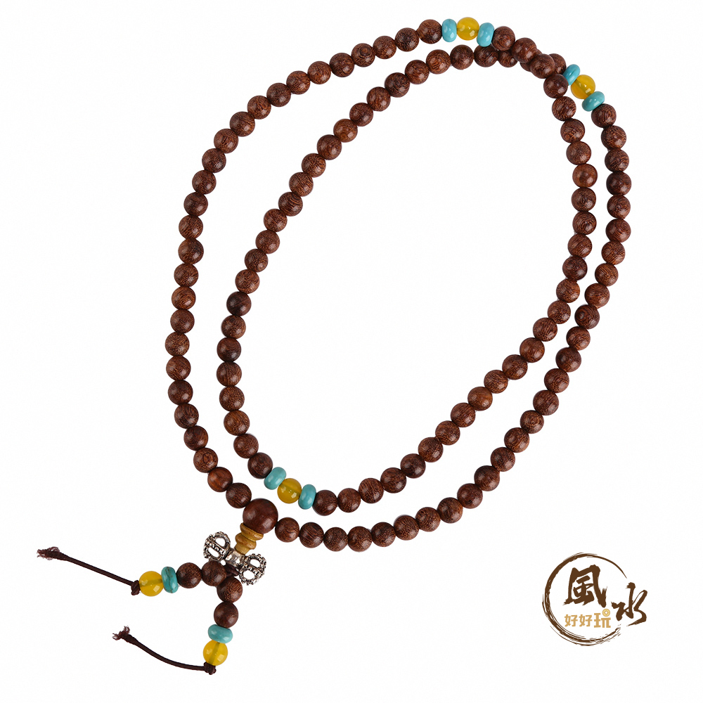 【風水好好玩】金絲檀木108顆念珠(含盒)(新版)