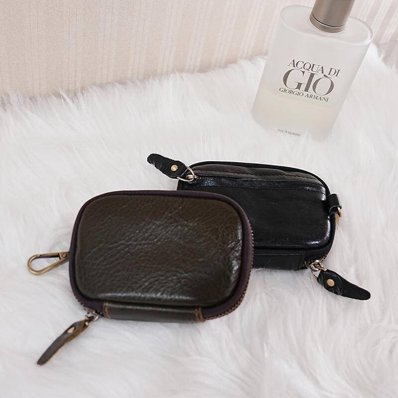 迷你零錢包 多功能收納小包 鑰匙 拉鍊鑰匙包 真皮鑰匙包 鑰匙圈零錢包 植鞣皮包包 卡包鑰匙包 097