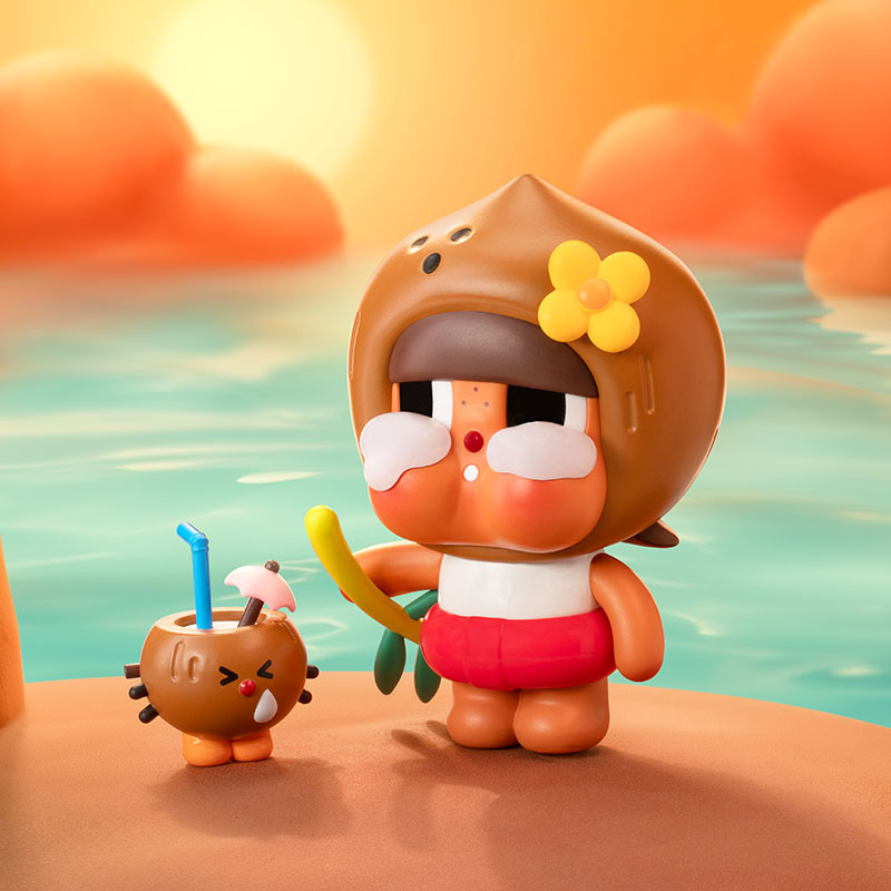 新品 CRYBABY 椰皇手辦擺設