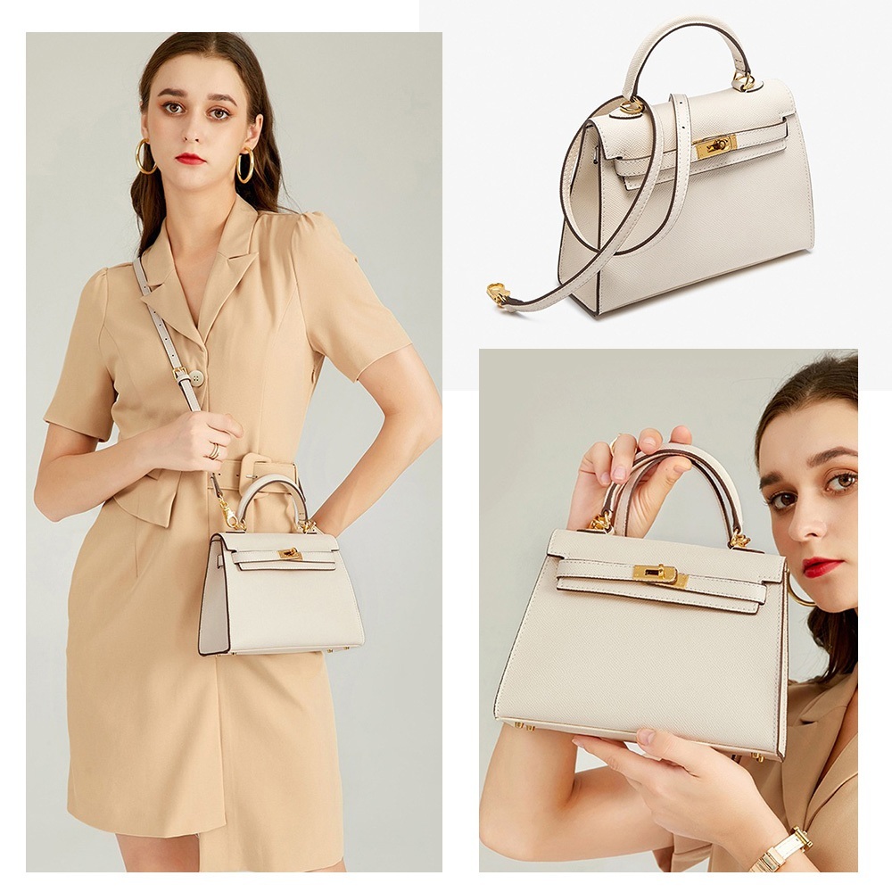 女生包包 包包女 凱莉包 手提包 真皮包包 斜背包 牛皮包包 肩背包 粉紅色包包  精品包包 名牌包包 064