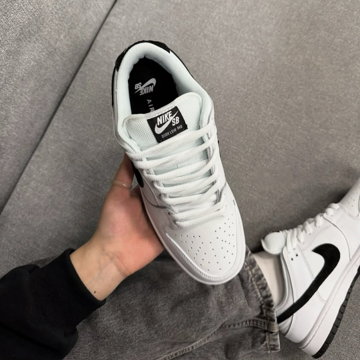 Nike SB Dunk Low Pro "White Black" 白黑勾 復古 麂皮勾勾 滑板鞋 低筒休閒鞋
