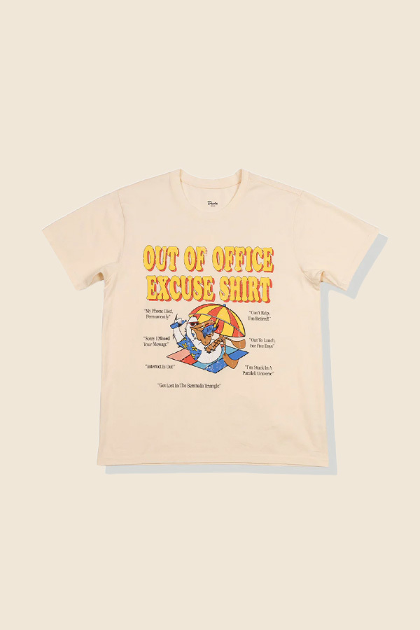 DUVIN - AUTO REPLAY 短袖T恤 （米白）