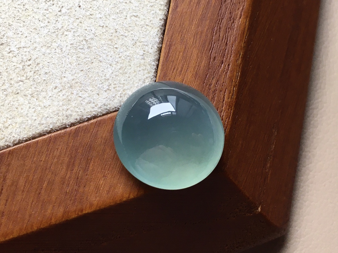 翡翠高冰天空藍蛋面,天然翡翠A玉, 緬甸玉, Jade, Jadeite