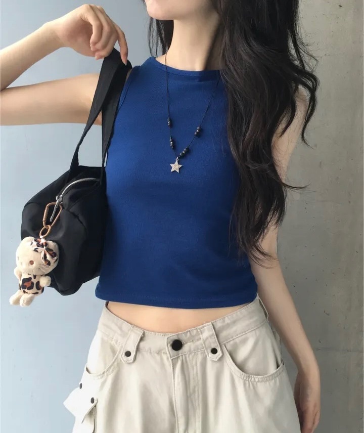 【優惠預訂】韓國淨色背心（9色）