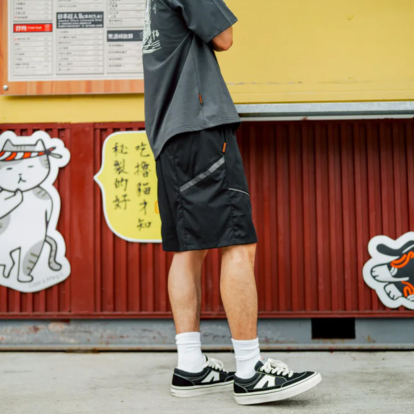 SBG 多剪裁拼接機能短褲 兩色【SB0347】