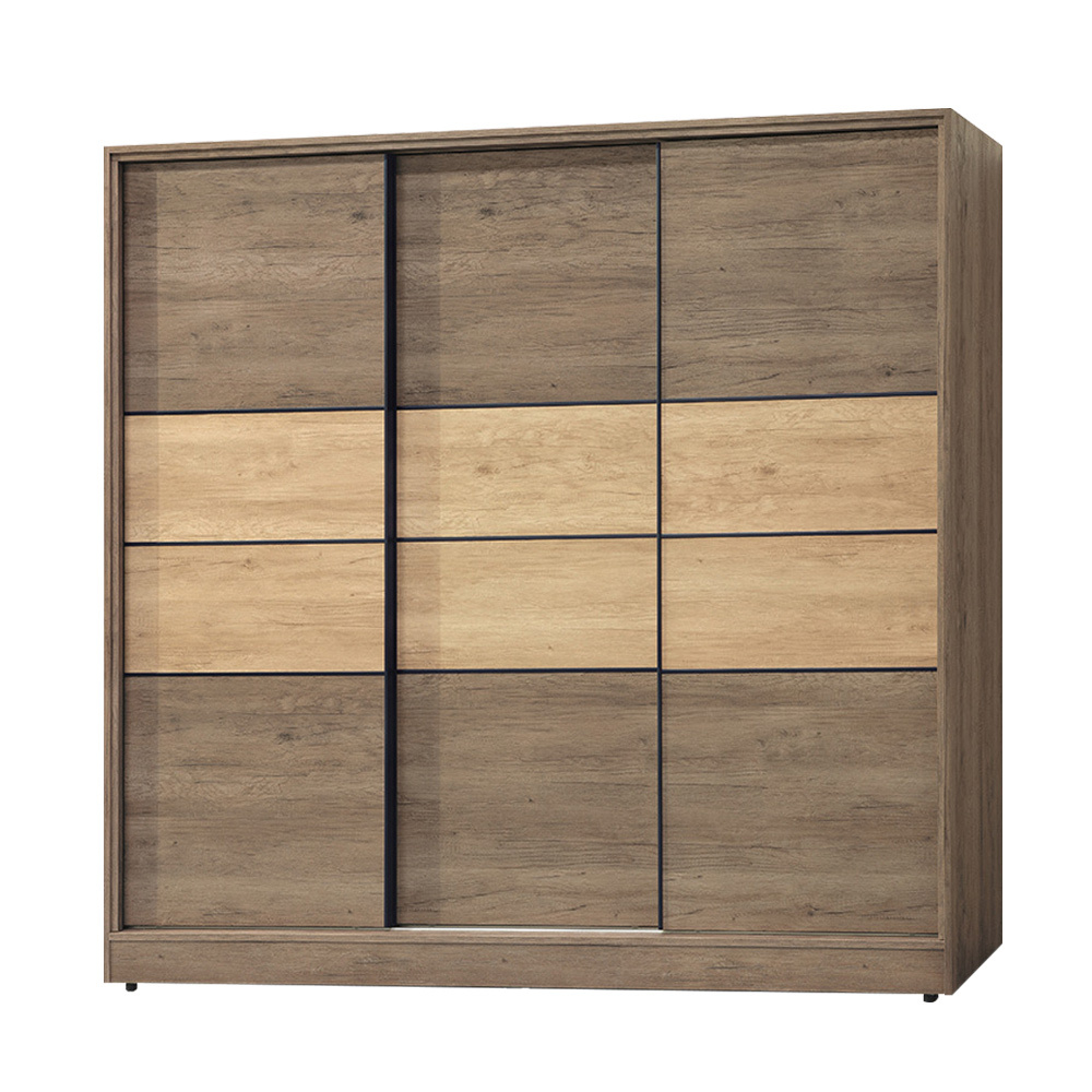 范奇7.5尺推門/拉門衣櫃(四吊桿)