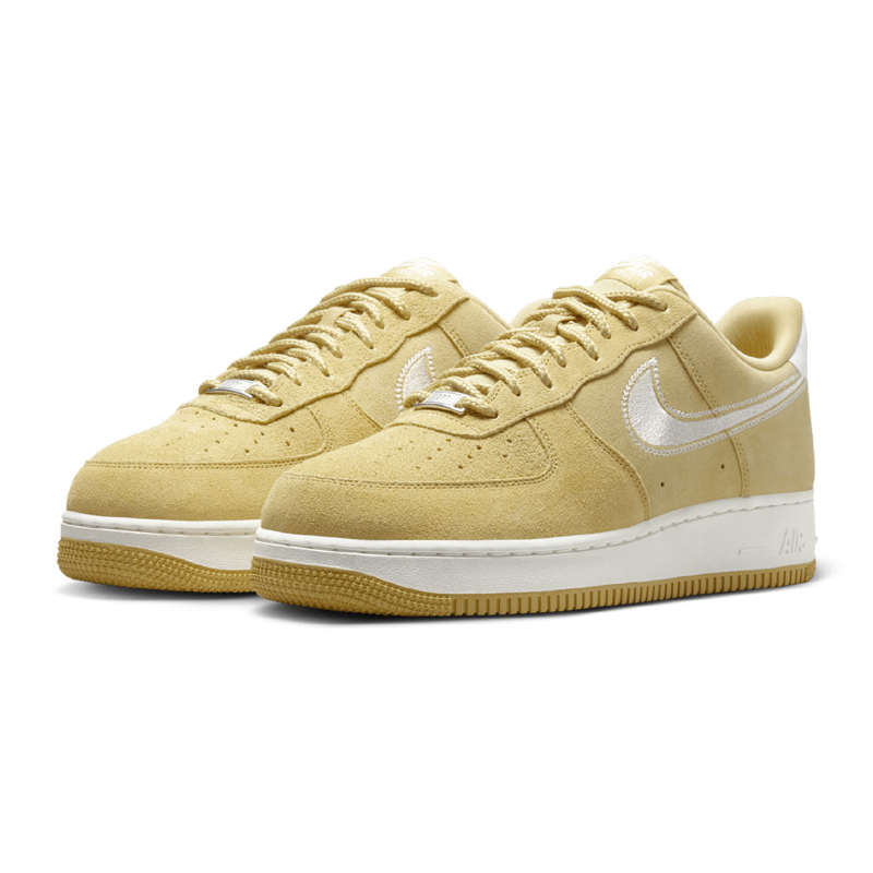 **特價售出不退換**男鞋 NIKE AIR FORCE 1 BUFF GOLD 黃色 麂皮 黃金色 休閒鞋 低筒運動鞋【HJ4465-700】AF1