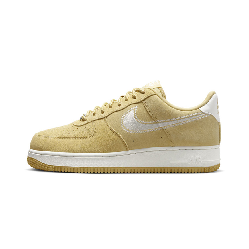 **特價售出不退換**男鞋 NIKE AIR FORCE 1 BUFF GOLD 黃色 麂皮 黃金色 休閒鞋 低筒運動鞋【HJ4465-700】AF1
