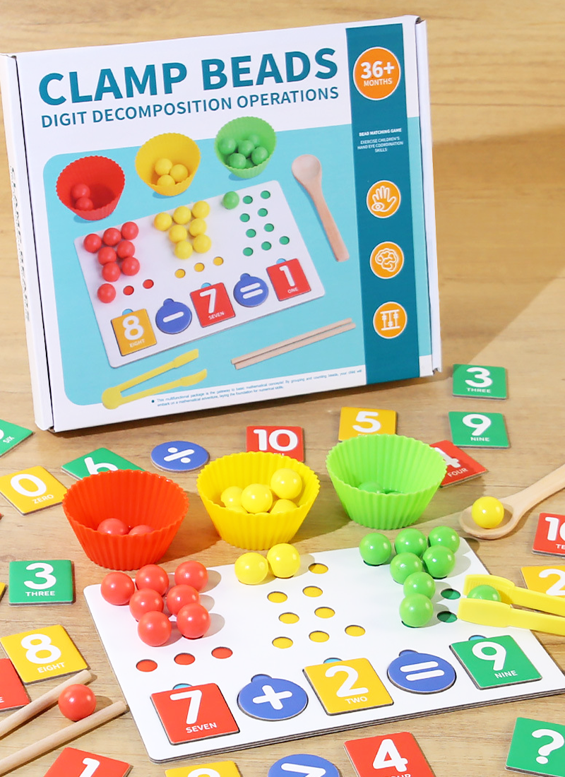 夾珠子數字分解運算玩具 TU2096