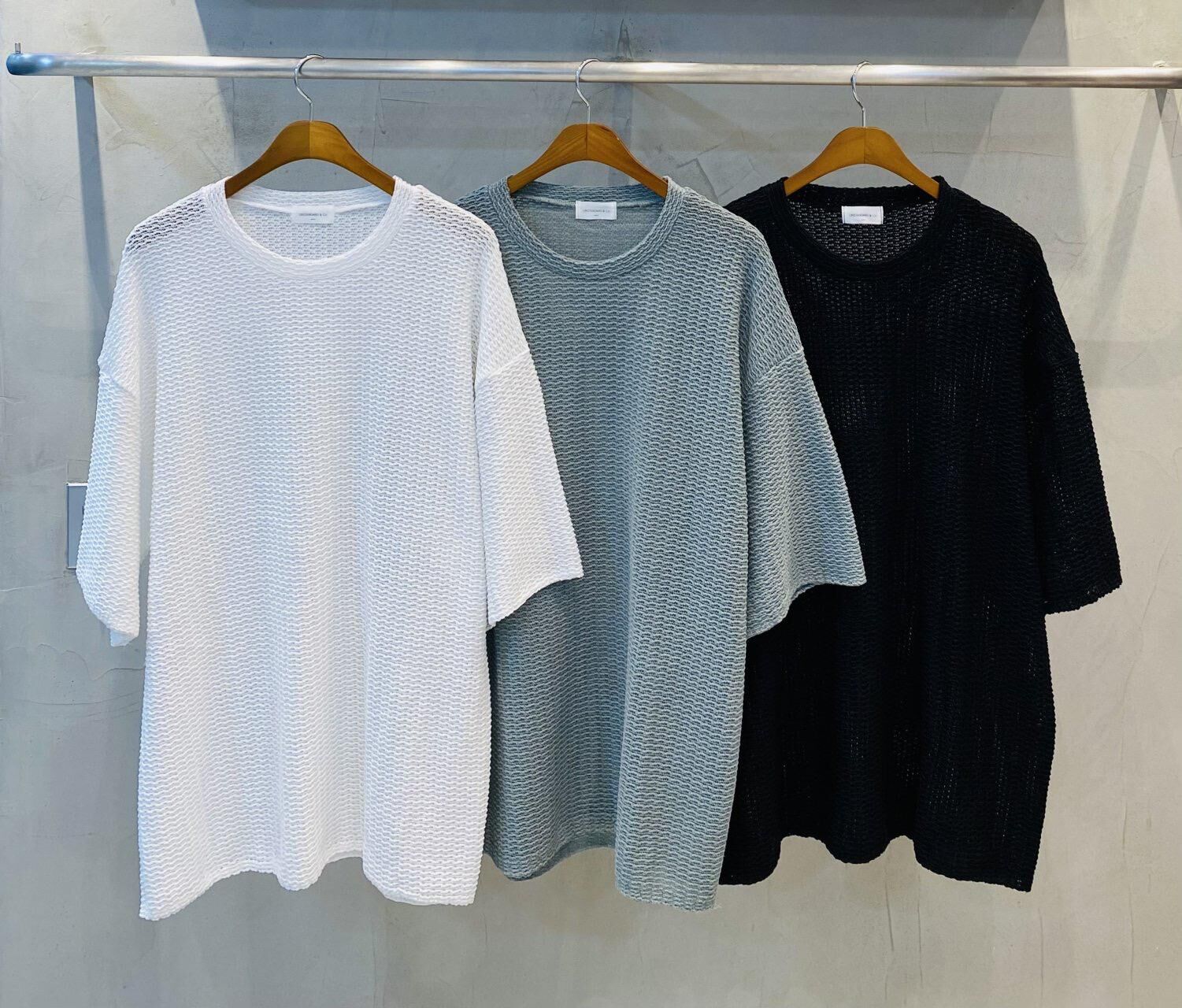 淨色網紋短袖Tee UNSTANDARD-123T