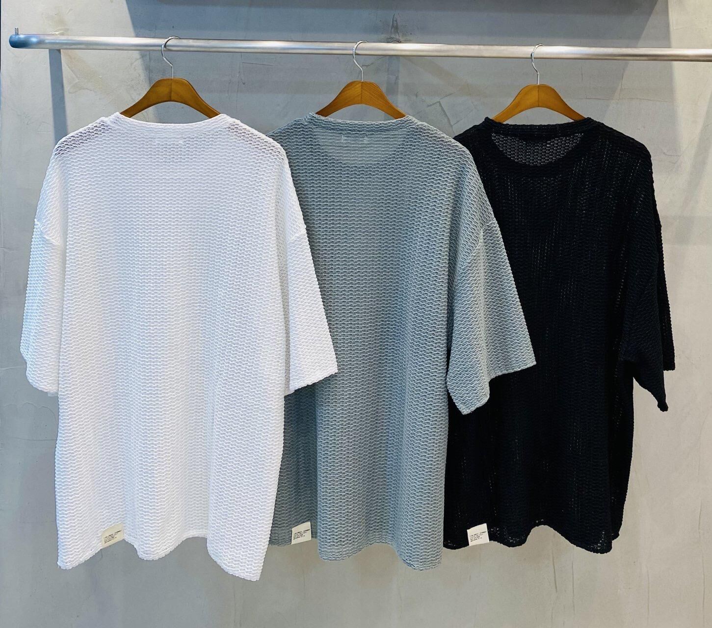 淨色網紋短袖Tee UNSTANDARD-123T