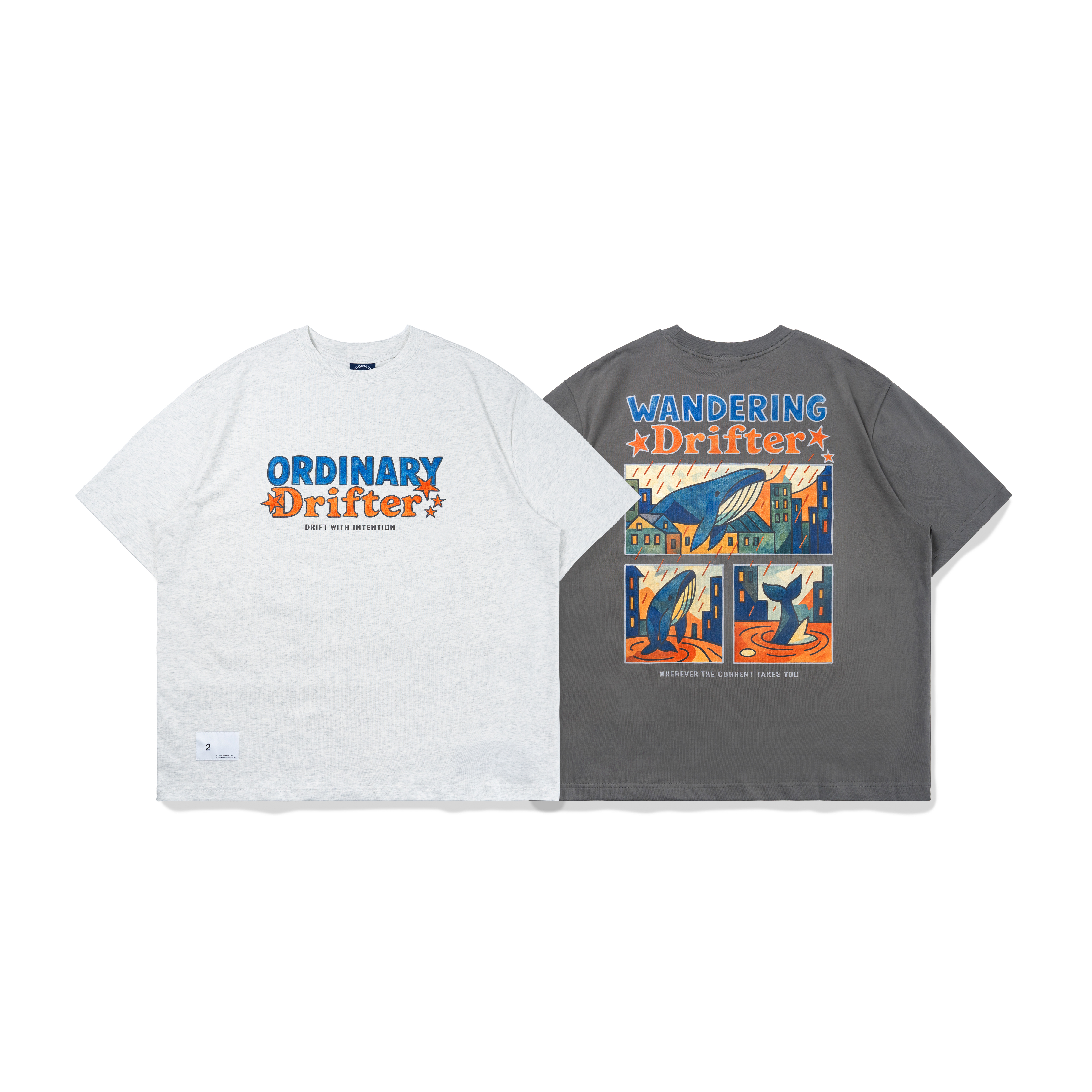 ORDINARY 流浪鯨短袖 2色