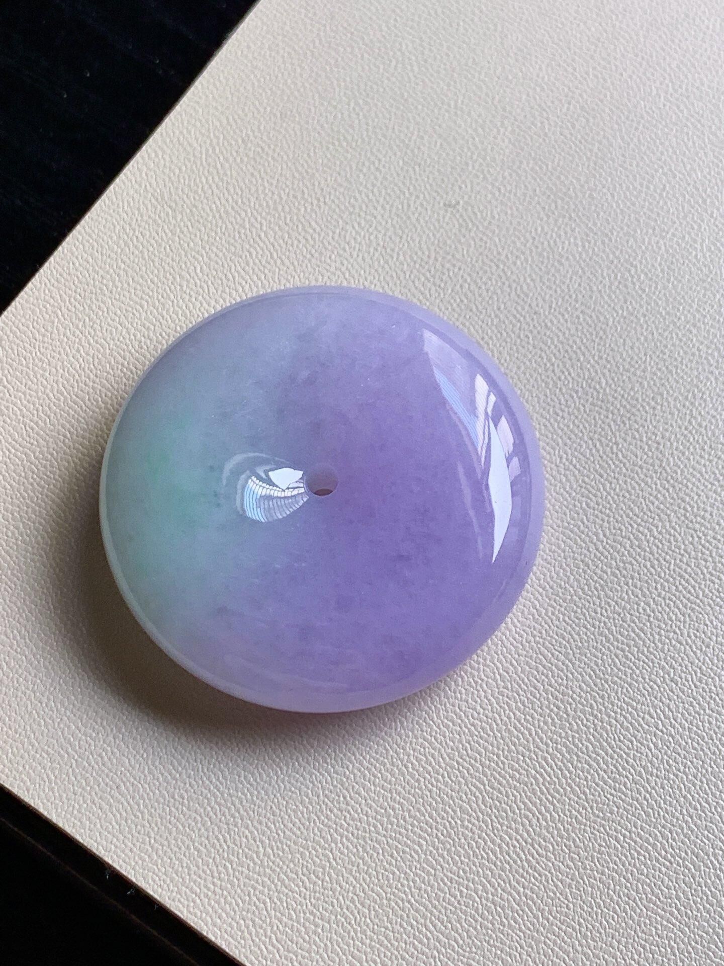 翡翠冰種春彩懷古 (38.7mm直徑),天然翡翠A玉, 緬甸玉, Jade, Jadeite