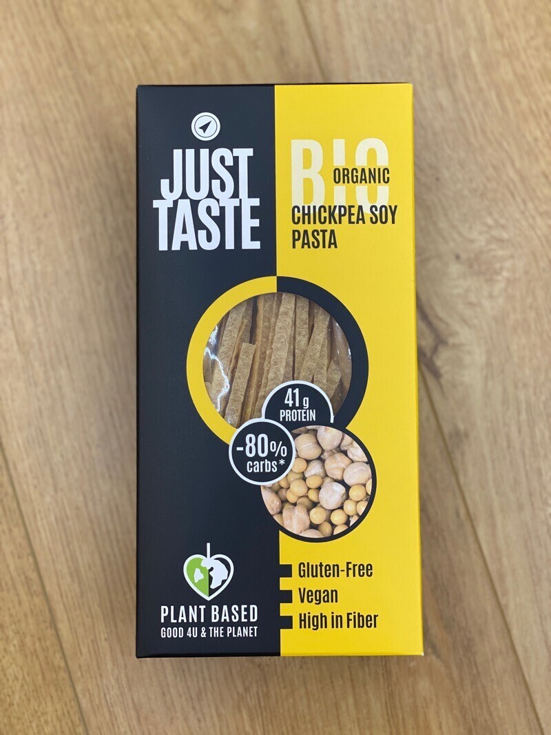 Just Taste organic chickpea soy pasta 250g (best before 9 Oct 2028)