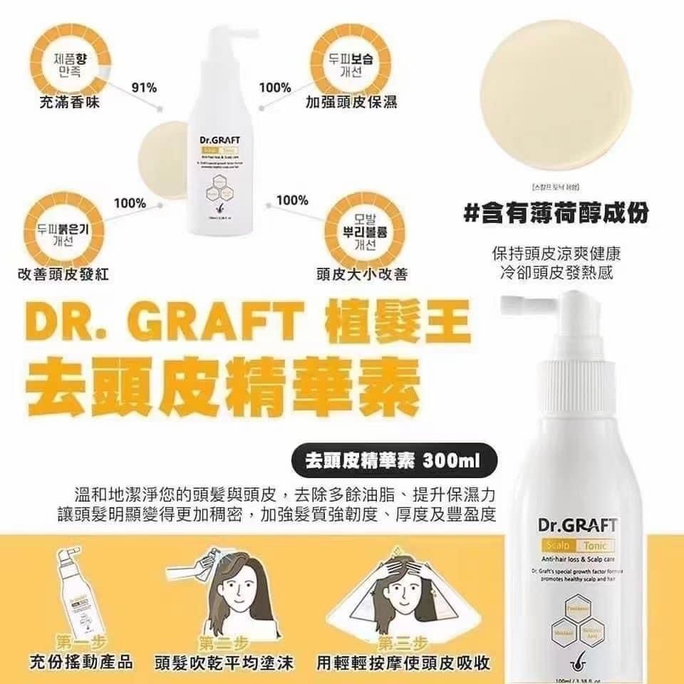 🇰🇷韓國No.1頭髮移值整形醫院建立品牌 Dr.GRAFT 植髮皇 (洗頭水 300ml / 精華100ml)
