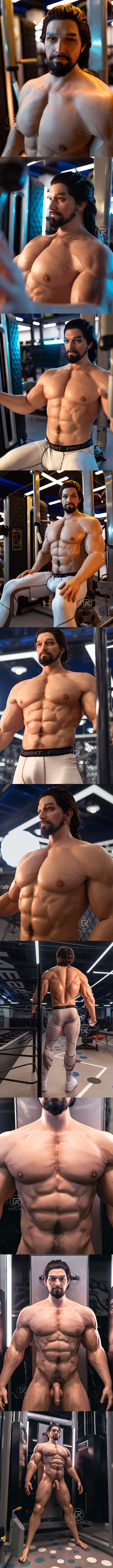 REALING 183cm 英睿 男性擬真娃娃 全矽膠材質 睿靈 silicone male sex doll