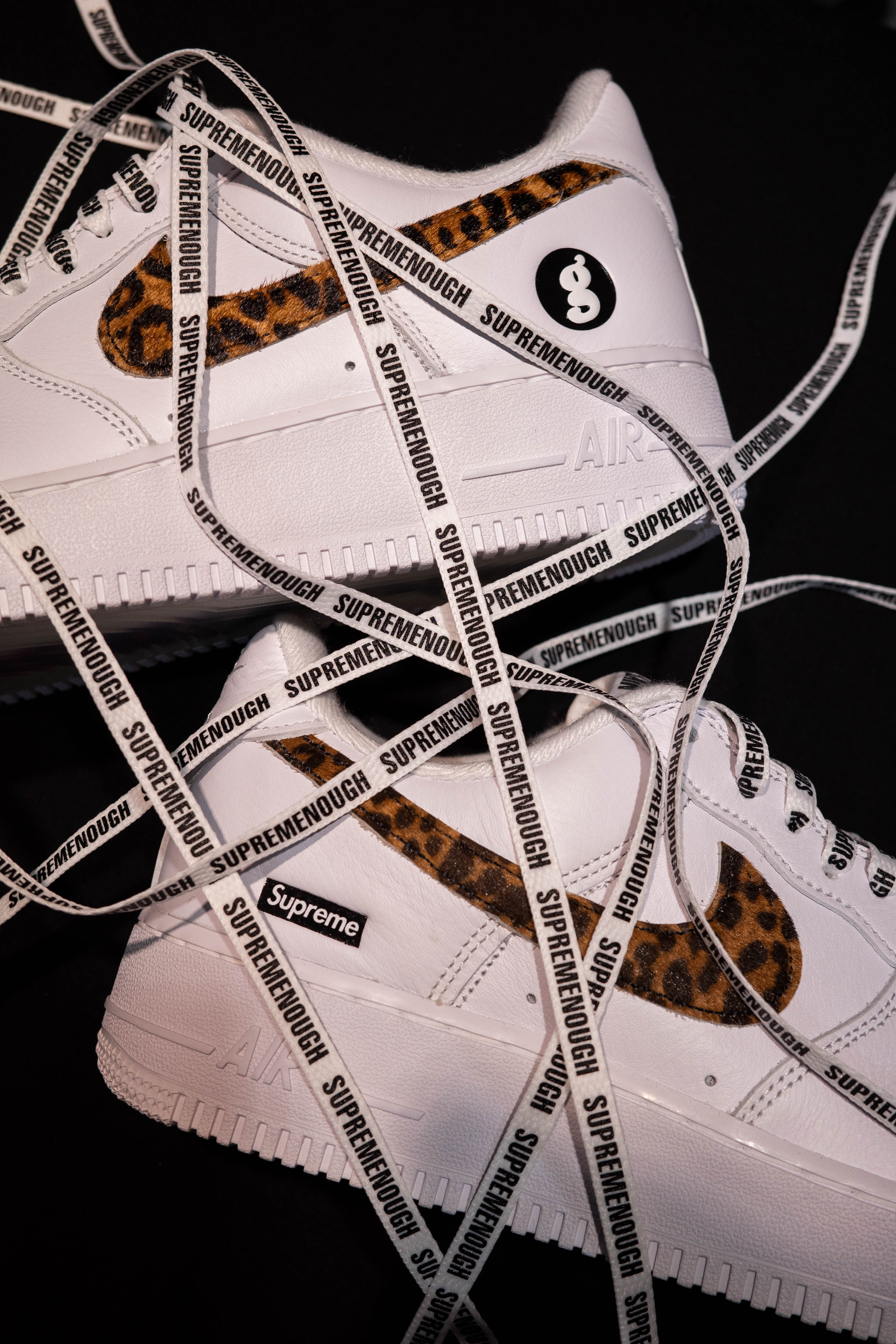 Supreme x GOODENOUGH藤原浩 x Nike Air Force 1 Low 聯名款 豹紋 現貨  IM3483-100