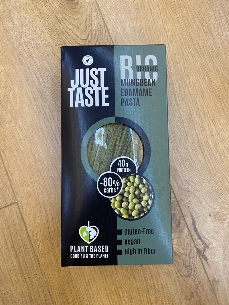 Just Taste organic mungbean edamame pasta 250g (best before 9 Oct 2028)