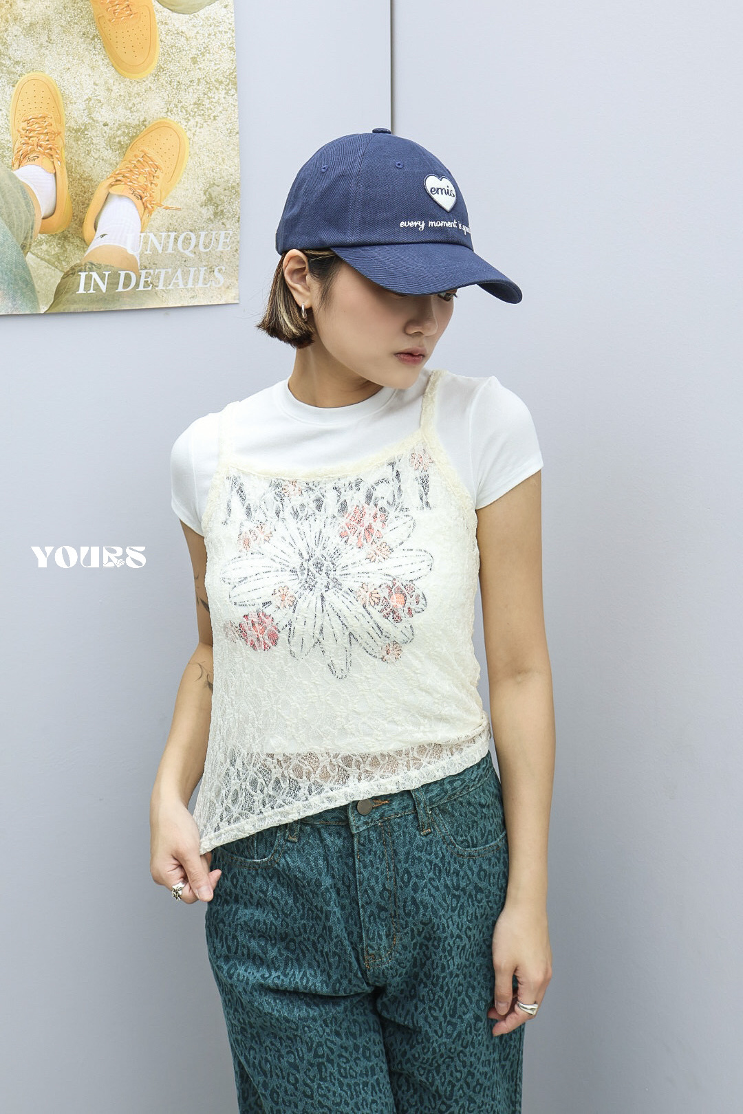 蕾絲細肩小背心 (3colors)