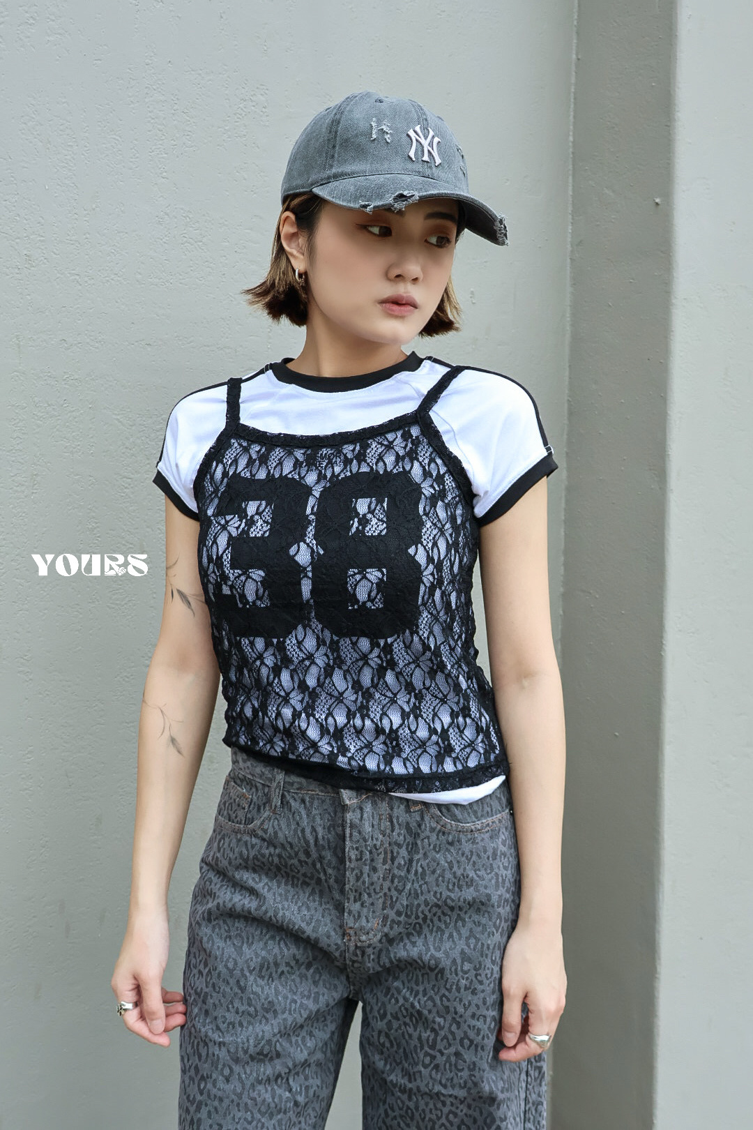 蕾絲細肩小背心 (3colors)