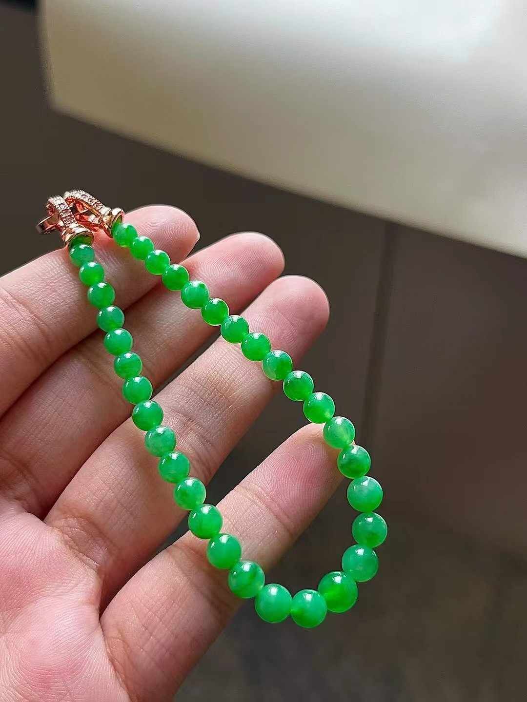 712339 翡翠手串 (4.1-6.2mm直徑)