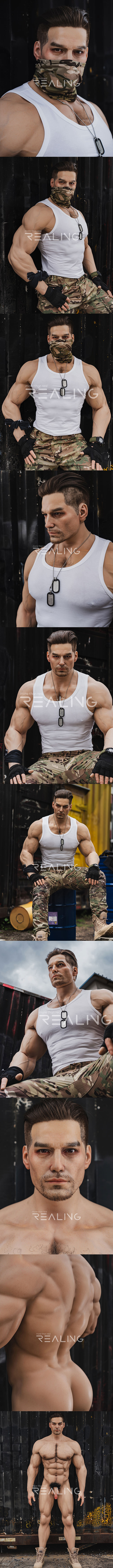 REALING 183cm 肯特 男性擬真娃娃 全矽膠材質 睿靈 silicone male sex doll