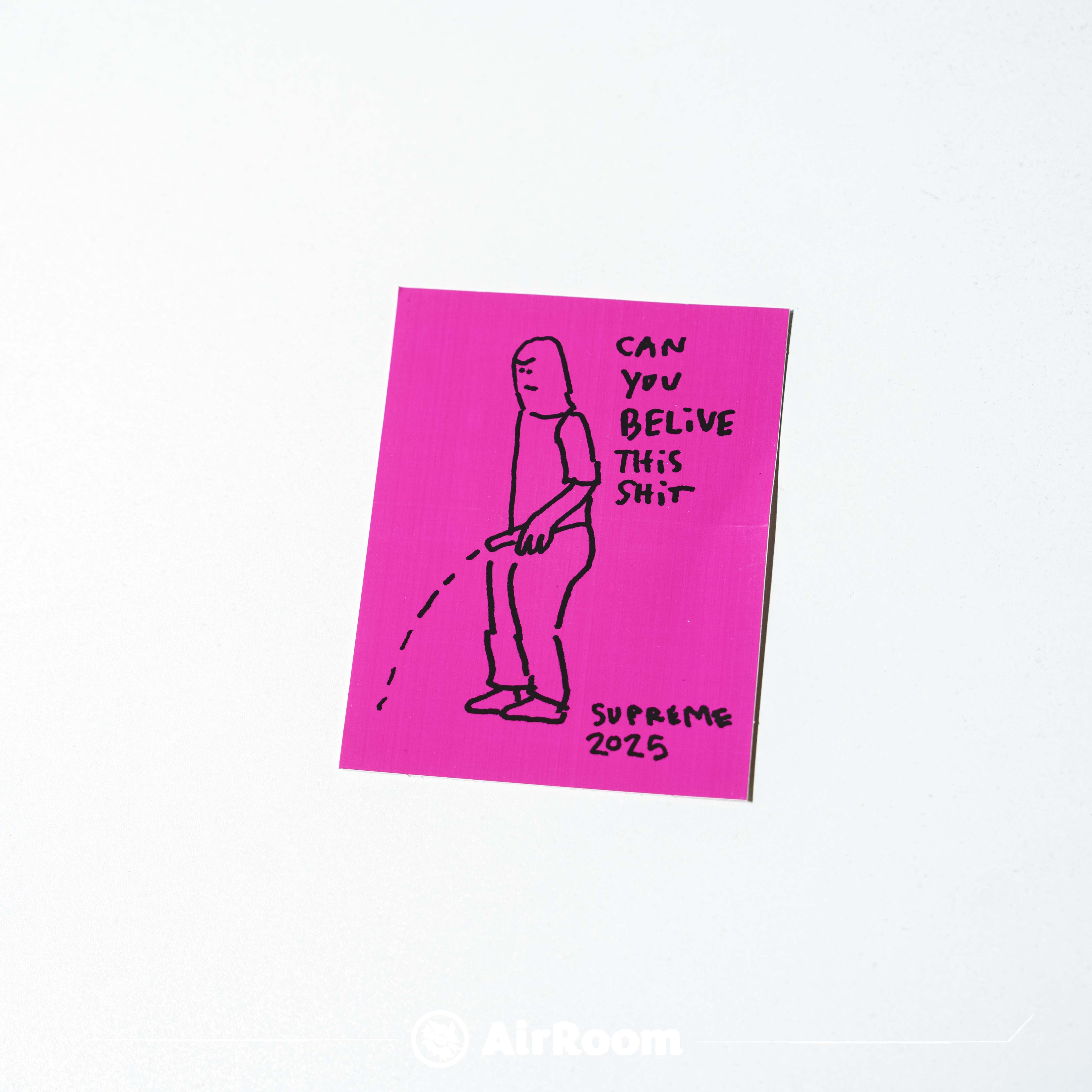 2025SS SUPREME Tape / Beef / Piss / Bear Logo 圖案 貼紙 現貨