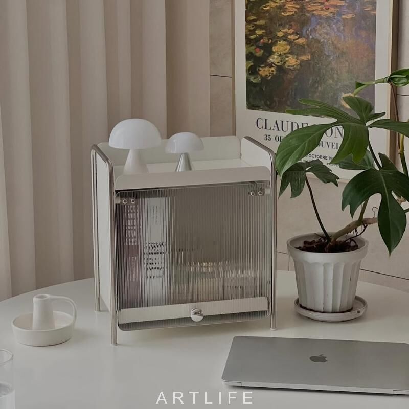 不鏽鋼質感多功能儲物櫃