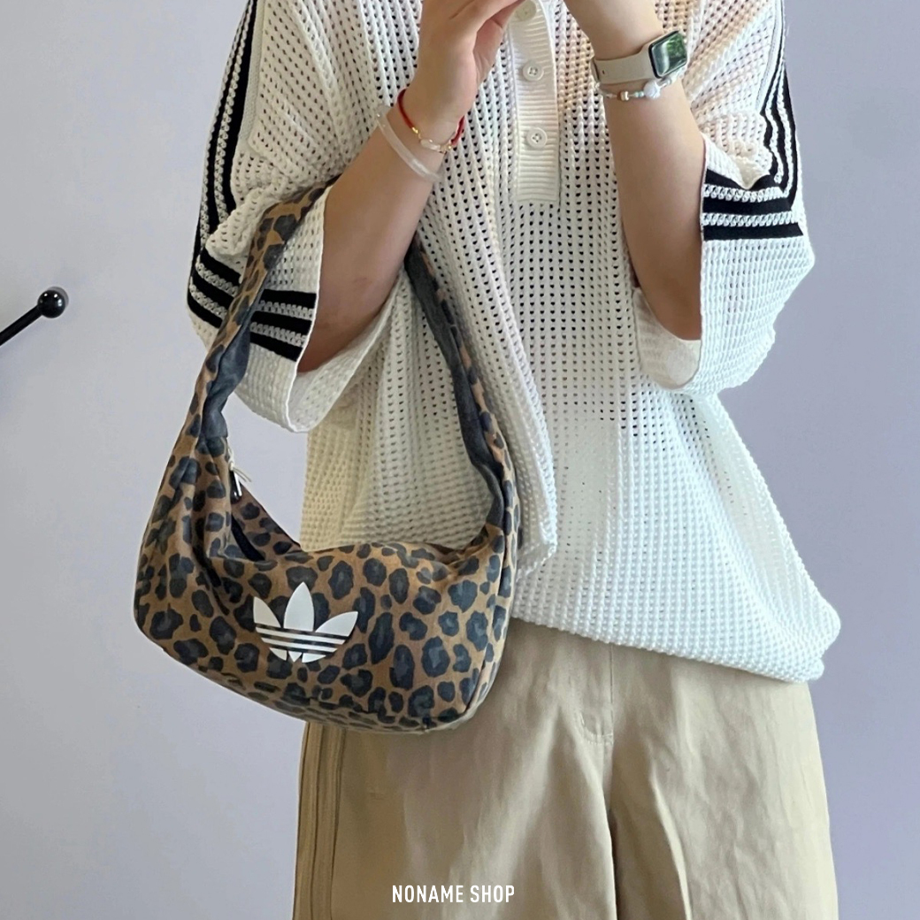 ADIDAS ORIGINALS 三葉草 LEOPARD 1.9L 豹紋 單肩 手提包 腋下包