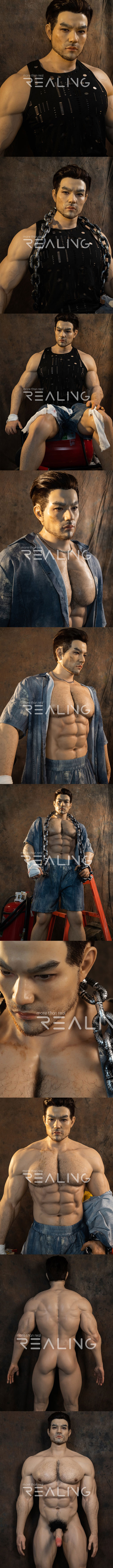 REALING 183cm 賽恩 男性擬真娃娃 全矽膠材質 睿靈 silicone male sex doll