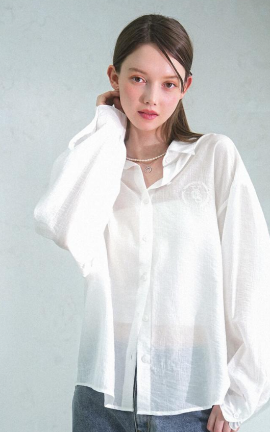 See-Through恤衫(白色)