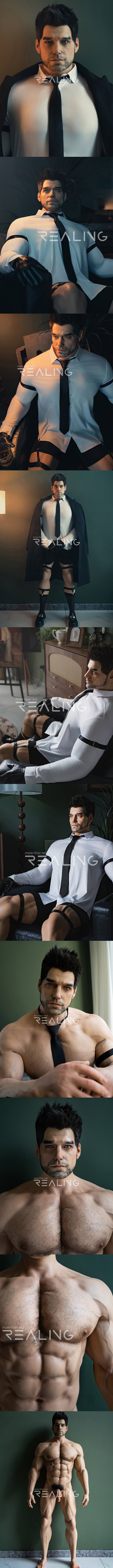 REALING 183cm 賽爾比 男性擬真娃娃 全矽膠材質 睿靈 silicone male sex doll