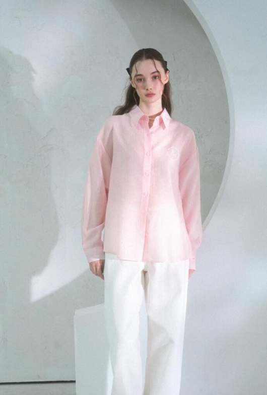 See-Through恤衫(粉紅色)