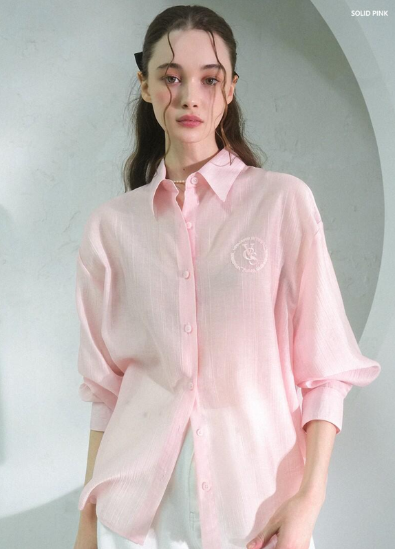 See-Through恤衫(粉紅色)