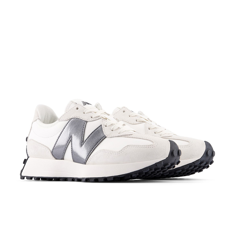 W New Balance 327 White Dark Grey 深灰米白 WS327JWB