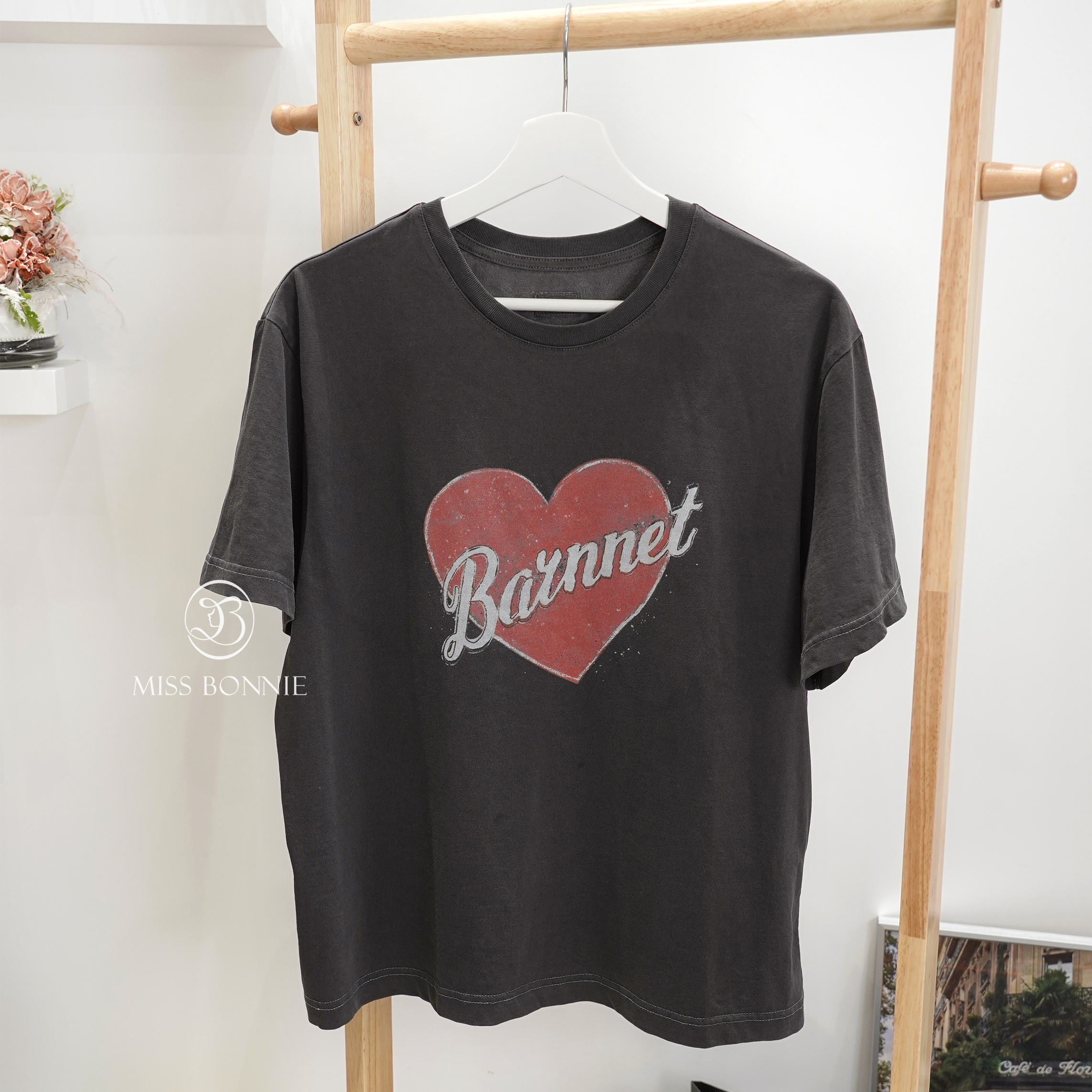 The Barnnet愛心LOGO短袖T