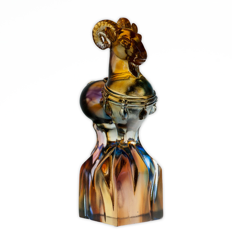 鹿港窯禮品館 居家開運 琉璃珍藏【吉羊-印章 文鎮 擺飾】